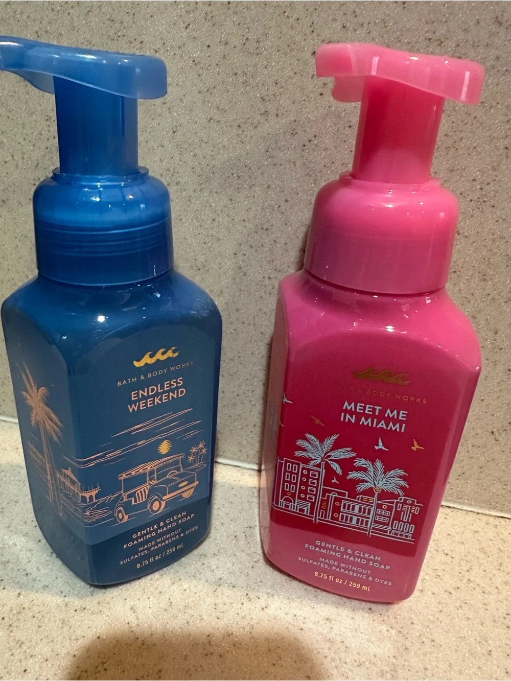 Bath & Body Works Spring 2026 Foaming hand soap set of 2: Endless wkd & miami